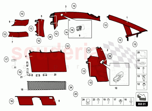 Part Diagram for Lamborghini 476867352