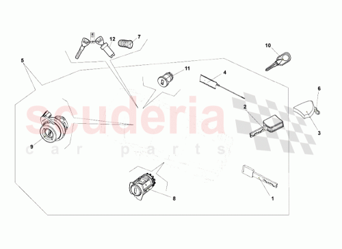 Part Diagram for Lamborghini 5P0857925