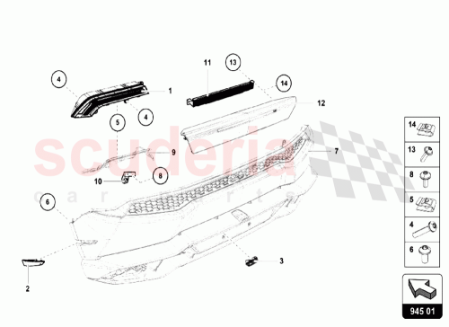 Part Diagram for Lamborghini 420943021