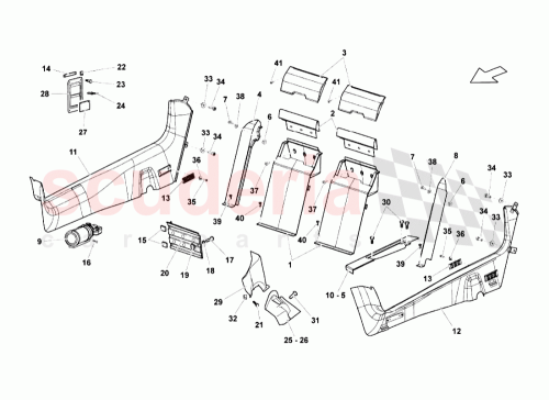 Part Diagram for Lamborghini 429857211