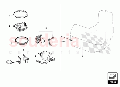 Part Diagram for Lamborghini 1J0919133B