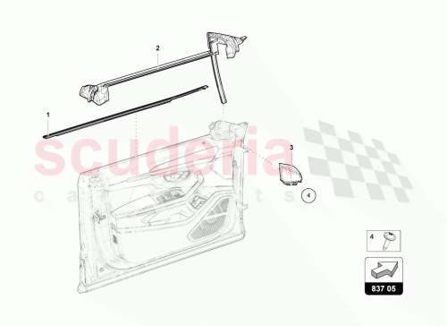 Part Diagram for Lamborghini 4ML837480A