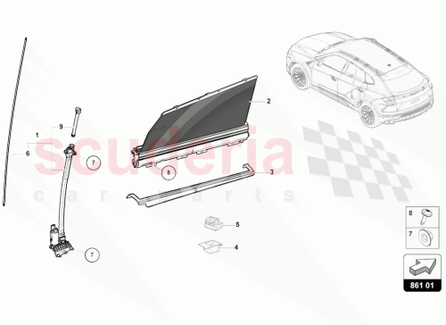 Part Diagram for Lamborghini 4ML959907A