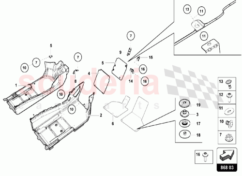 Part Diagram for Lamborghini 4T1863368BQG8
