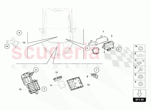 Part Diagram for Lamborghini 4T0907357A