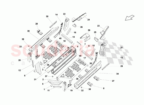 Part Diagram for Lamborghini 400803033A