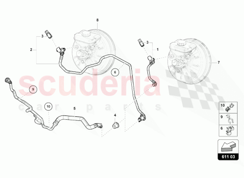 Part Diagram for Lamborghini 4M1611931E