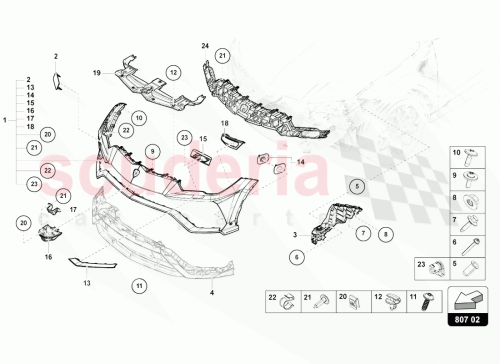 Part Diagram for Lamborghini 4ML807284