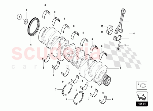 Part Diagram for Lamborghini 07M105707AD