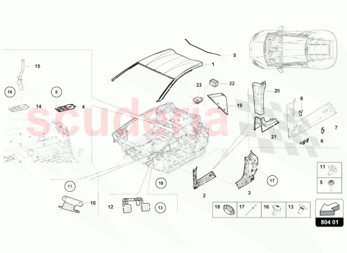 Part Diagram for Lamborghini 7P0899183