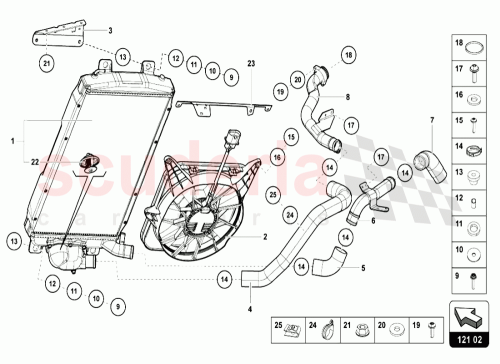 Part Diagram for Lamborghini 470121107A