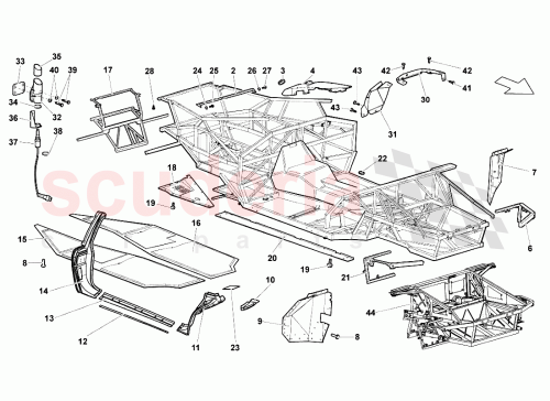 Part Diagram for Lamborghini 410825219