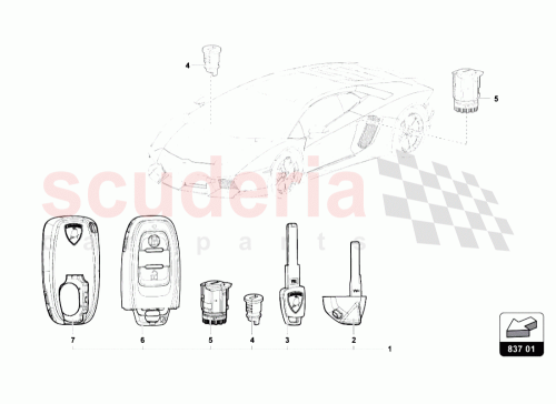 Part Diagram for Lamborghini 471898374TKE