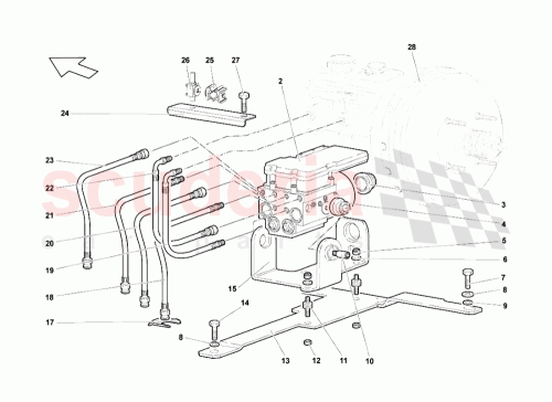 Part Diagram for Lamborghini 413614138A