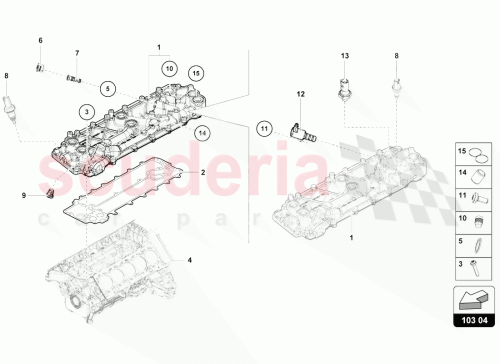 Part Diagram for Lamborghini 07L103161J