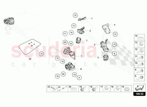 Part Diagram for Lamborghini 4S0199503