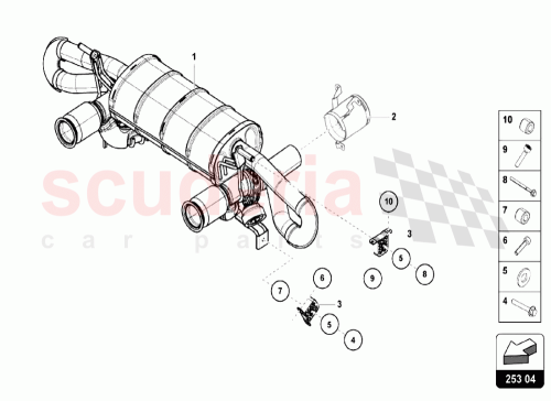 Part Diagram for Lamborghini 4T0251198