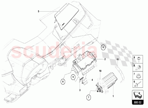 Part Diagram for Lamborghini 471880214E