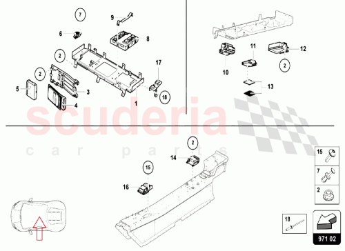 Part Diagram for Lamborghini 4S0035547A