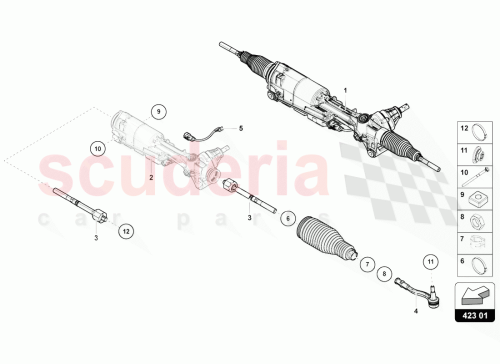 Part Diagram for Lamborghini 4M0423831B