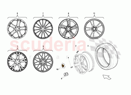 Part Diagram for Lamborghini 40060102ALK