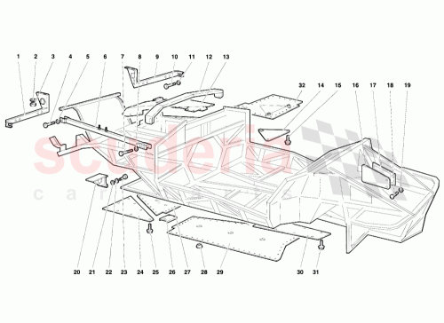 Part Diagram for Lamborghini 004133887