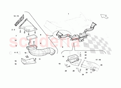 Part Diagram for Lamborghini 407827967A