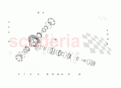 Part Diagram for Lamborghini 01S409111