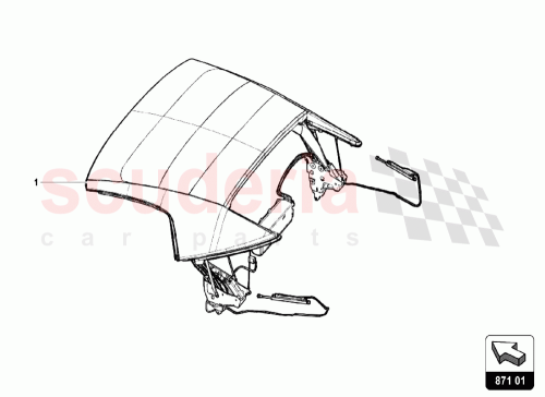 Part Diagram for Lamborghini 4T7871011