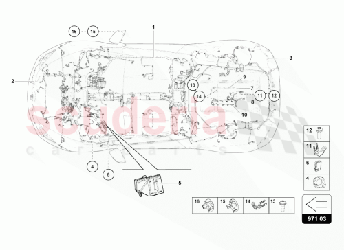 Part Diagram for Lamborghini 07L971627AL