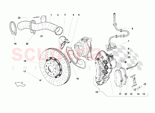Part Diagram for Lamborghini WHT001330A