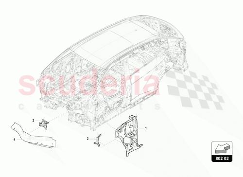 Part Diagram for Lamborghini 4M0802398C