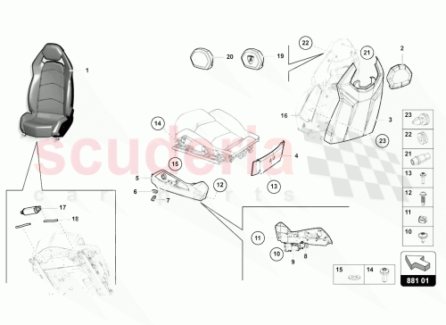 Part Diagram for Lamborghini 470881087B