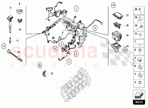 Part Diagram for Lamborghini 06H905601C