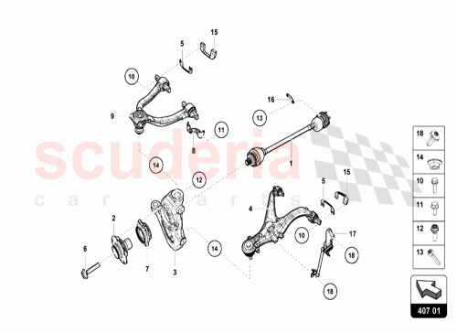 Part Diagram for Lamborghini 4T0407245B