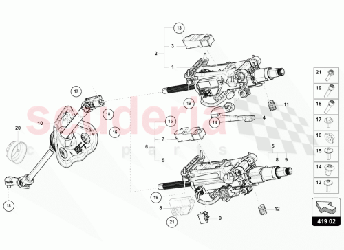 Part Diagram for Lamborghini 4F0937733B