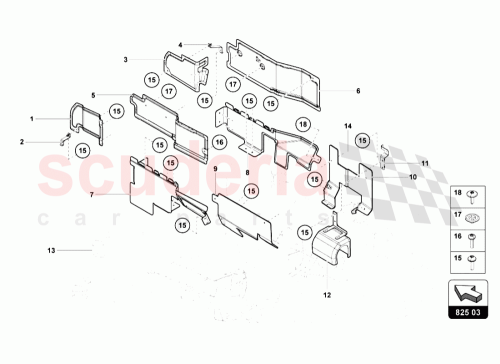 Part Diagram for Lamborghini 470825757B