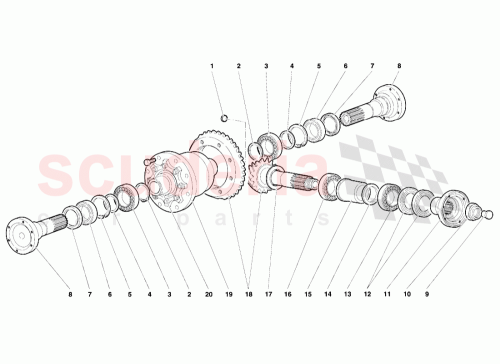 Part Diagram for Lamborghini 002334235