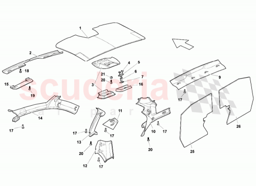 Part Diagram for Lamborghini 418868678