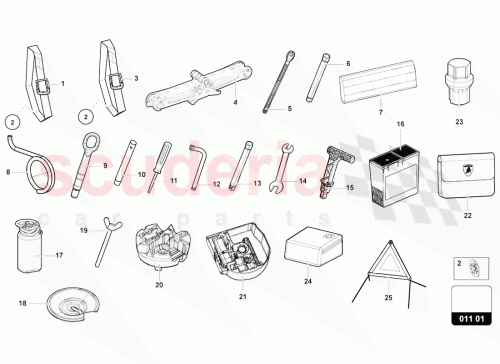 Part Diagram for Lamborghini 893012223