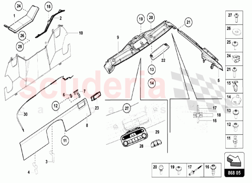 Part Diagram for Lamborghini 475867512D