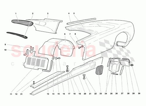 Part Diagram for Lamborghini 009458607
