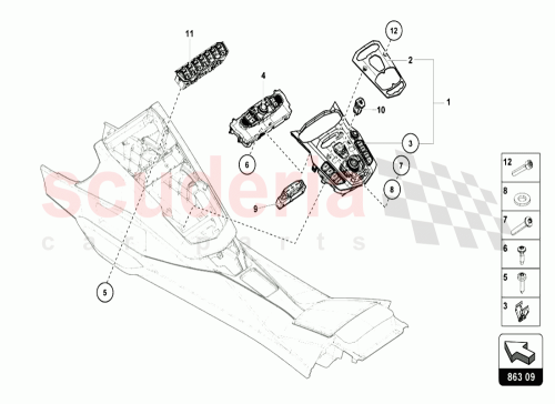 Part Diagram for Lamborghini 470820043J