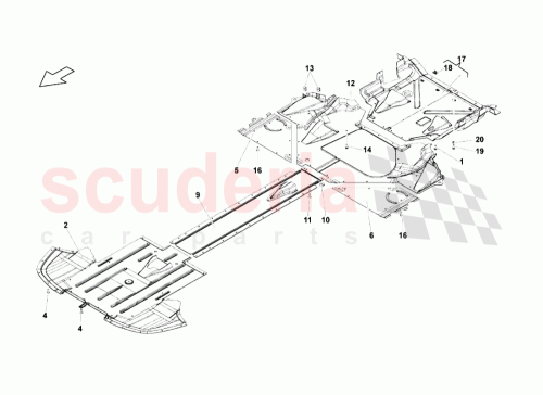 Part Diagram for Lamborghini 407825205