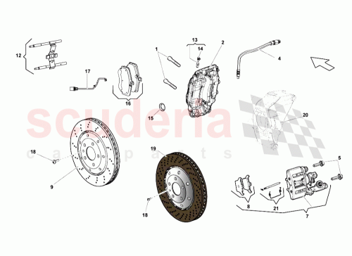 Part Diagram for Lamborghini 400615405AJ
