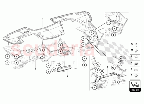 Part Diagram for Lamborghini 471858287A