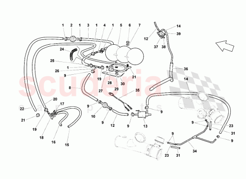 Part Diagram for Lamborghini 07M131208