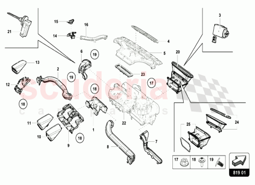 Part Diagram for Lamborghini 4T0819382