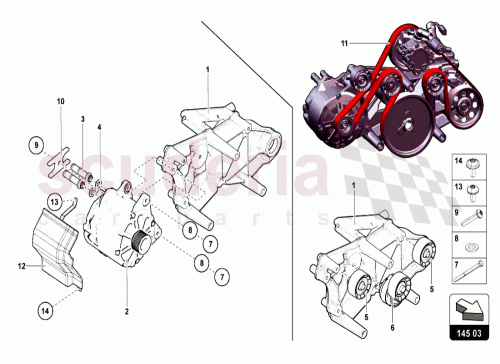 Part Diagram for Lamborghini 07M903133A