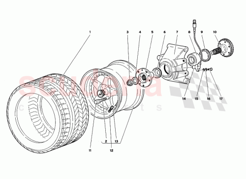Part Diagram for Lamborghini 005238073